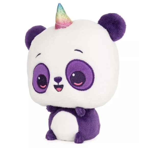 GUND Drops Bonnie Bamboo Stuffed Animal Soft Plush Pet, White and Purple, 6" - Picture 3 of 3